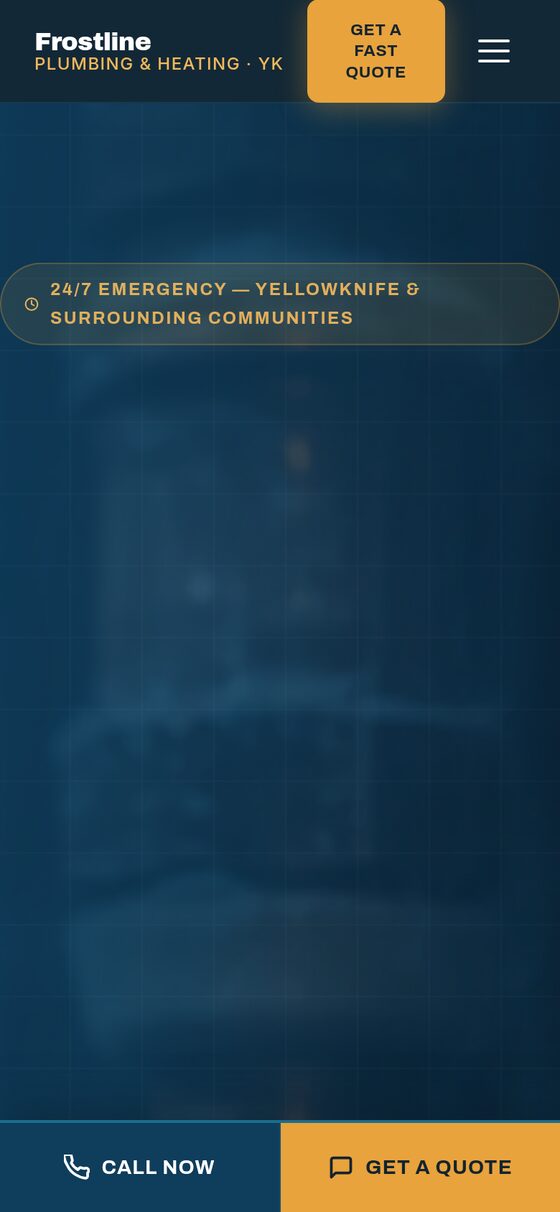 Frostline — mobile view